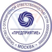 Штамп с логотипом №1 фото